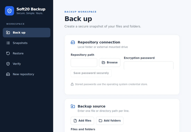 Soft20 Backup
