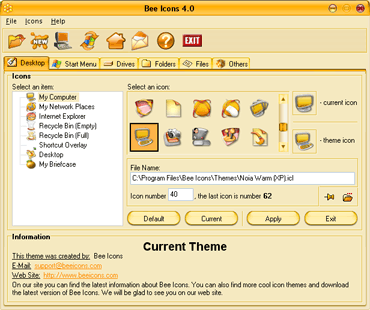 Bee,bee icons,bee icons themes,icon,customize,customise,custom,change,replace,shift,themes,theme,icon themes,desktop,start,start