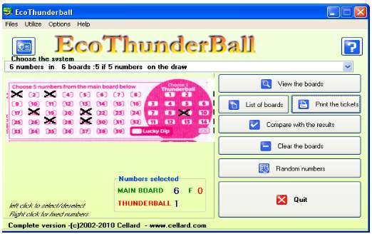 Thunderball , loto , lotto , UK lotto , Lottery , Lotteries , UK lotteries