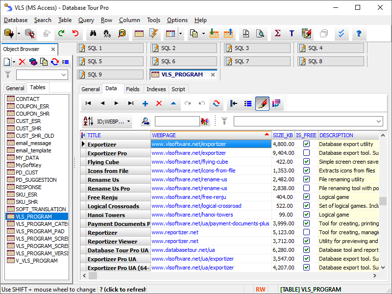 Database Tour