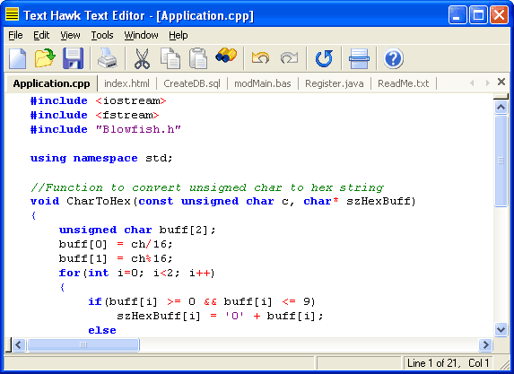 text editor, source code editor, editor, windows text editor, text editing, text hawk, HTML, edit, editing, programmer, programm