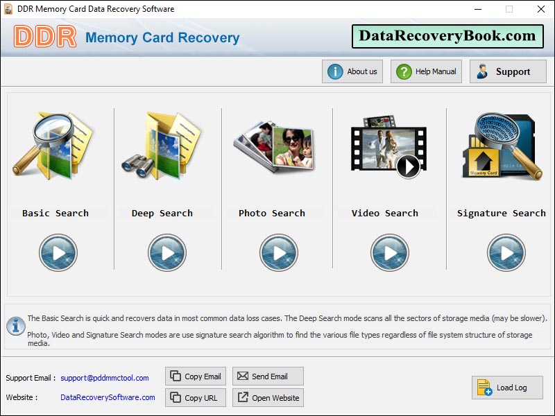 Company provides magnanimous Memory Card Recovery Software to retrieve and restore damaged as well as missing files at user specified safest memory location from different types of memory cards. Technically sound memory card data restoration program 