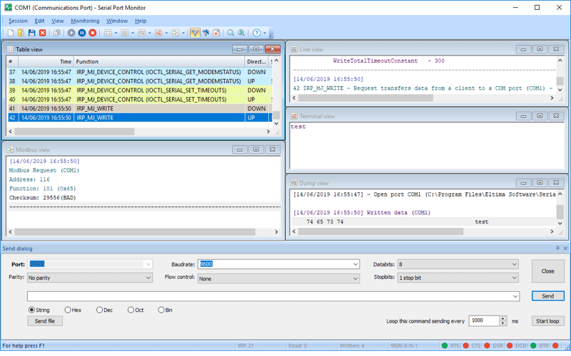 Serial Com Port Monitor