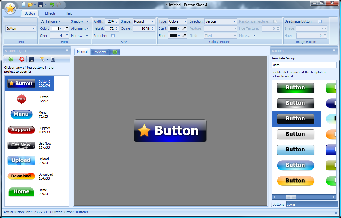 Web Button Maker Aqua