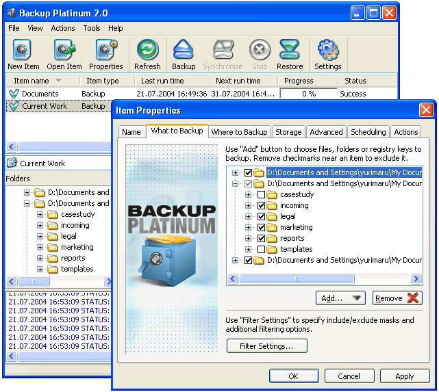 Backup PIatinum