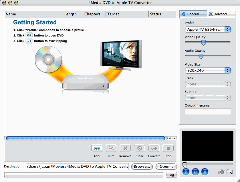 DVD to Apple TV Converter for Mac