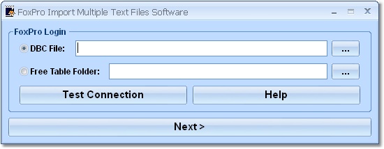 FoxPro Import Multiple Text Files Software