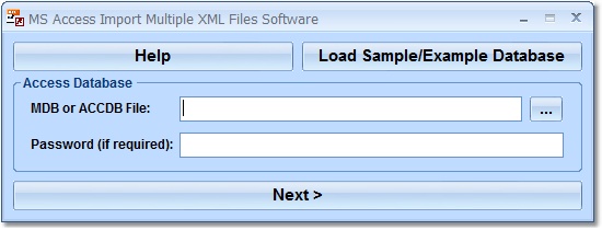 MS Access Import Multiple XML Files Software