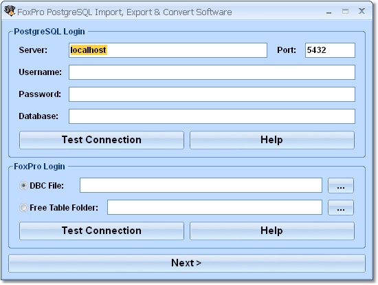 FoxPro PostgreSQL Import, Export & Convert Softwar