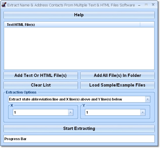 Extract Name & Address Contacts From Multiple Text