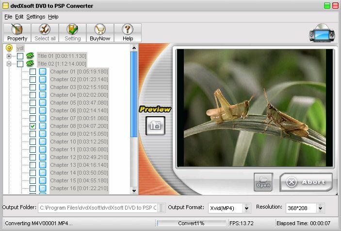 CONVERT DVD 2 PSP