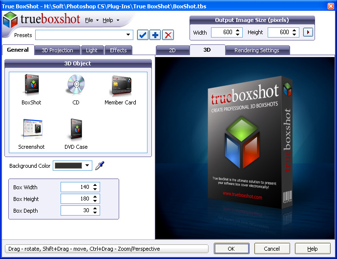 True BoxShot for Photoshop