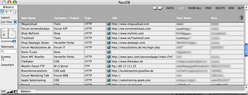 PassDB Mac