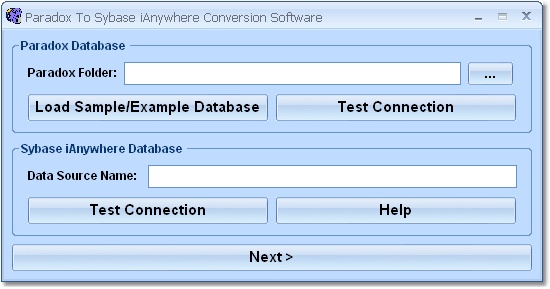 Paradox to Sybase Anywhere Conversion Software