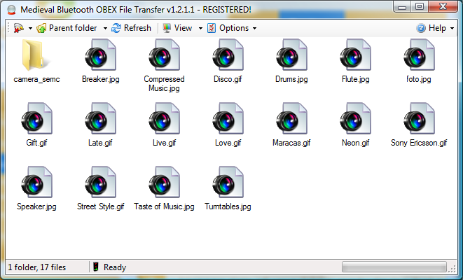 Medieval Bluetooth OBEX File Transfer