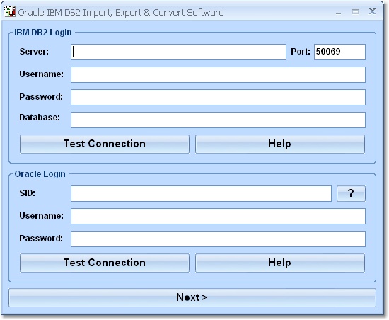 Oracle IBM DB2 Import, Export & Convert Software