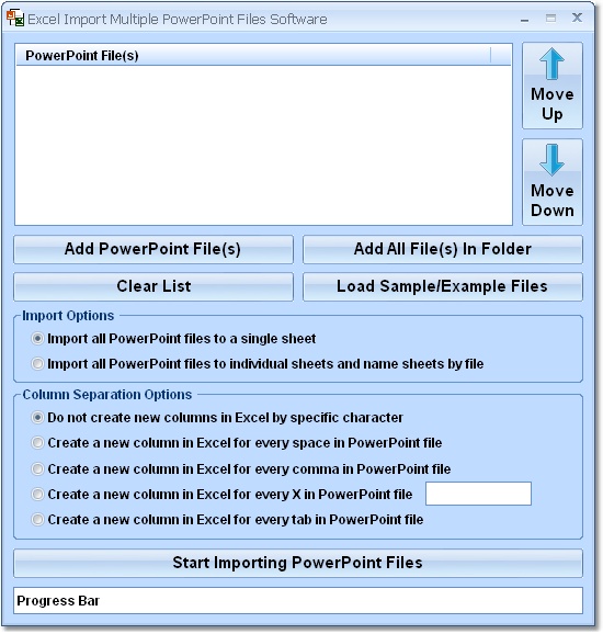 Excel Import Multiple Powerpoint Files Software