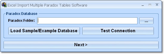 Excel Import Multiple Paradox Tables Software