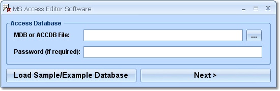 MS Access Editor Software