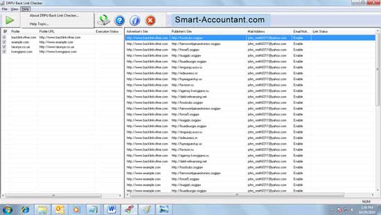 Backlink, Weblink, management, checker, software, analyze, find, domain, URL, website, webpage, http, https, link, utility, check, java script, direct, reciprocal, links, tracker, track, watch, search, text, CSV, html, reports, tool, monitor, site