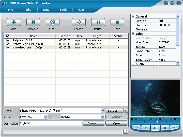 ImTOO iPhone Video Converter