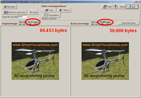 Adwords Exact File Resizer