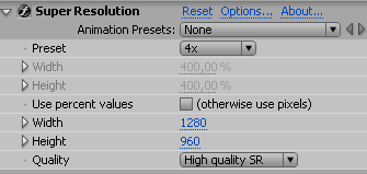 SuperResolution plugin
