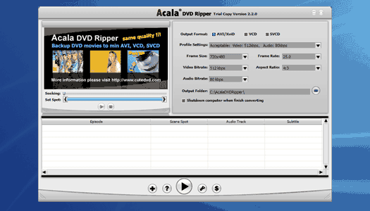 Acala DVDRipper