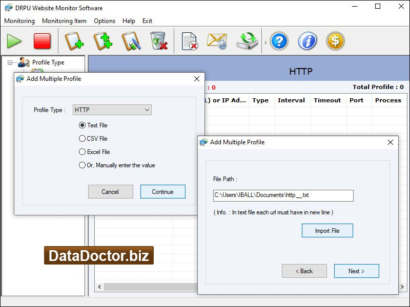 Website Monitoring Program