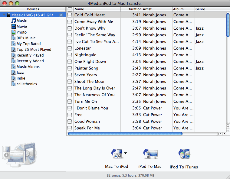 iPod to Mac Transfer