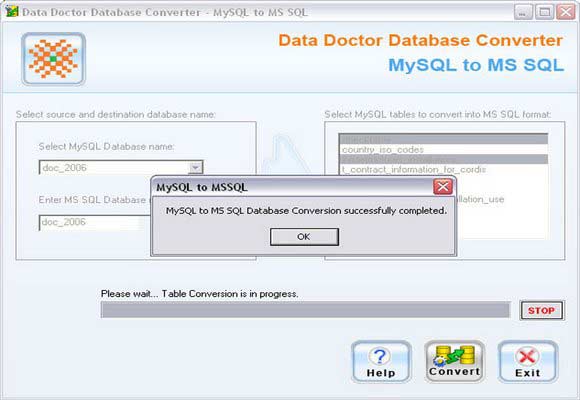 MYSQL, MS SQL, database, convertor, software, convert, table, attributes, column, row, migration, tool, overwrite, unique, primary, key, record, tool, exchange, source, destination, file, views, support, protects, server, index, null, value, password