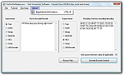 Text to hex text conversion, Text to binary, Text 