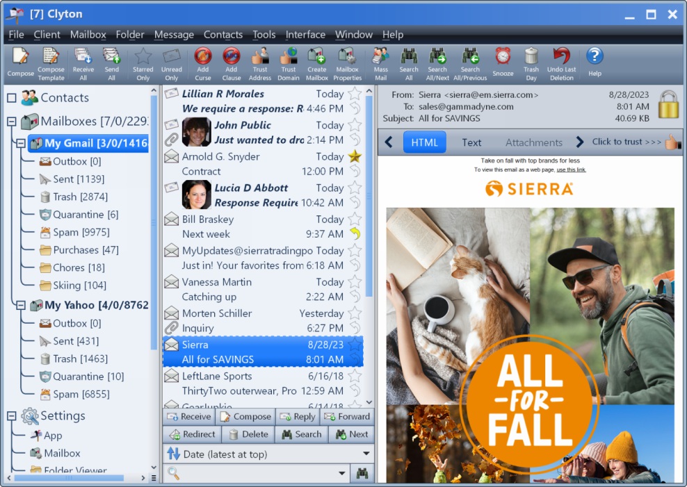 email,email client,mail client,thunderbird,spam filter