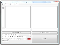 File compare software to compare two text or binar