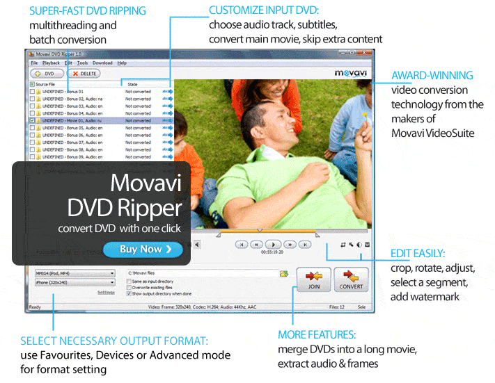 Movavi DVD Movie Ripper