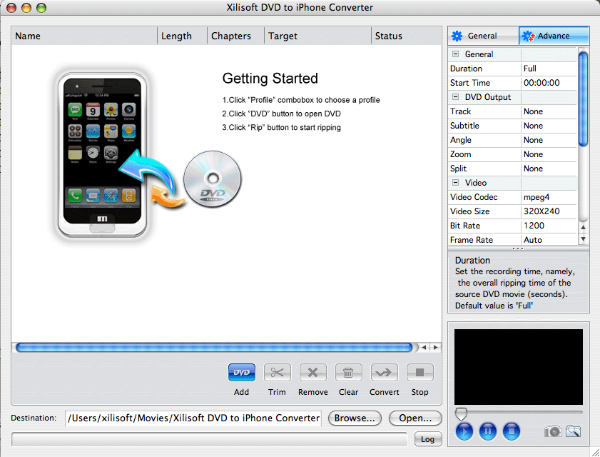 DVD to iPhone Video Converter for Mac