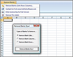 Excel Remove and Delete Blank Rows, Blank Columns 