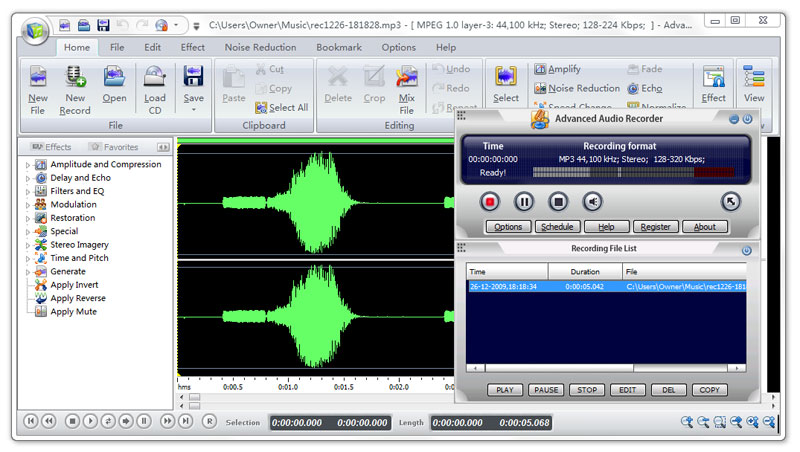 audio recorder,audio recording,audio editor