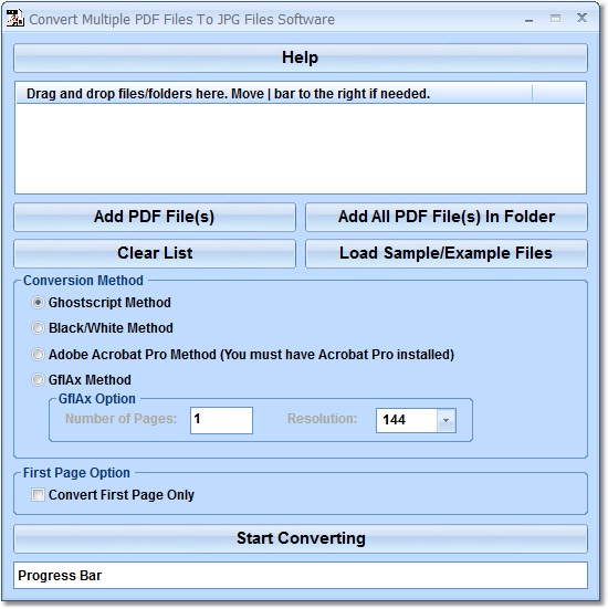 Convert PDF to JPG Software