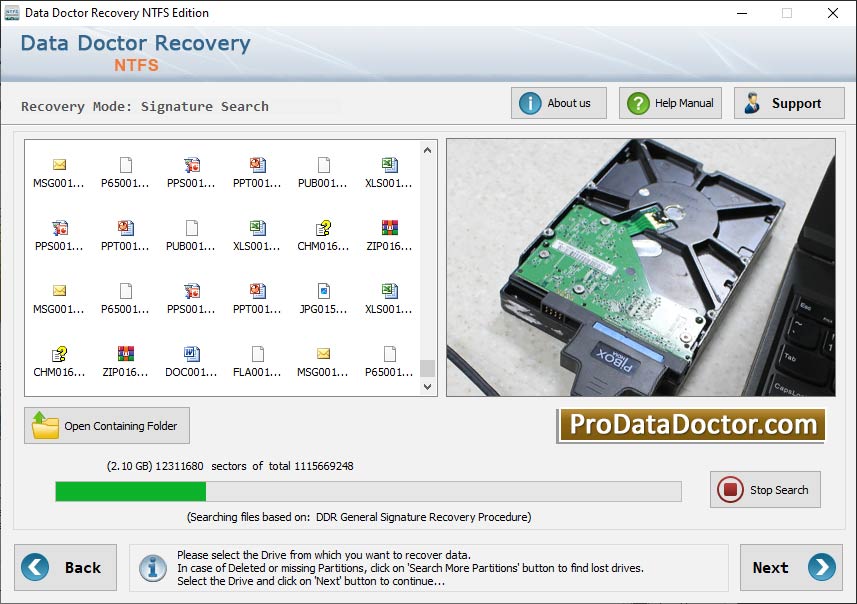 Windows Vista NTFS Data Recovery
