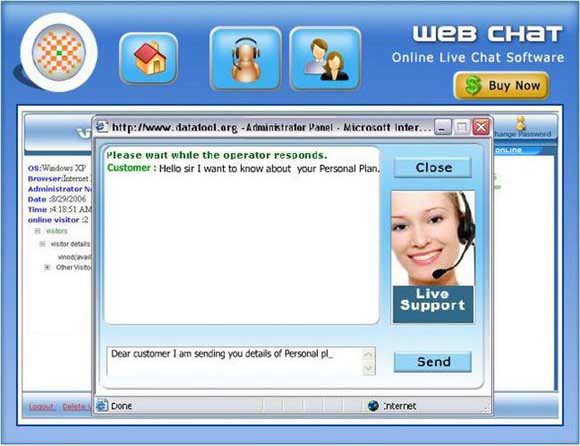 Single Operator Live Chat