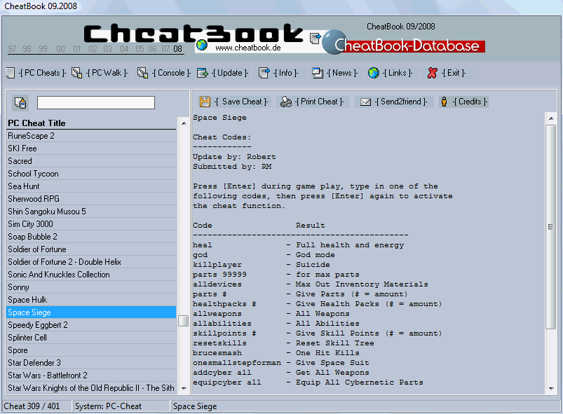 CheatBook Issue 09/2008