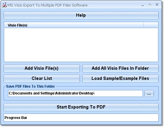 MS Visio Export To Multiple PDF Files Software