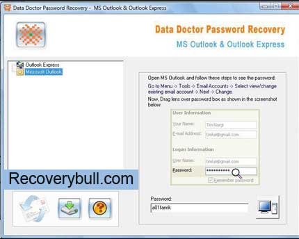 Outlook Email Passwords Recovery