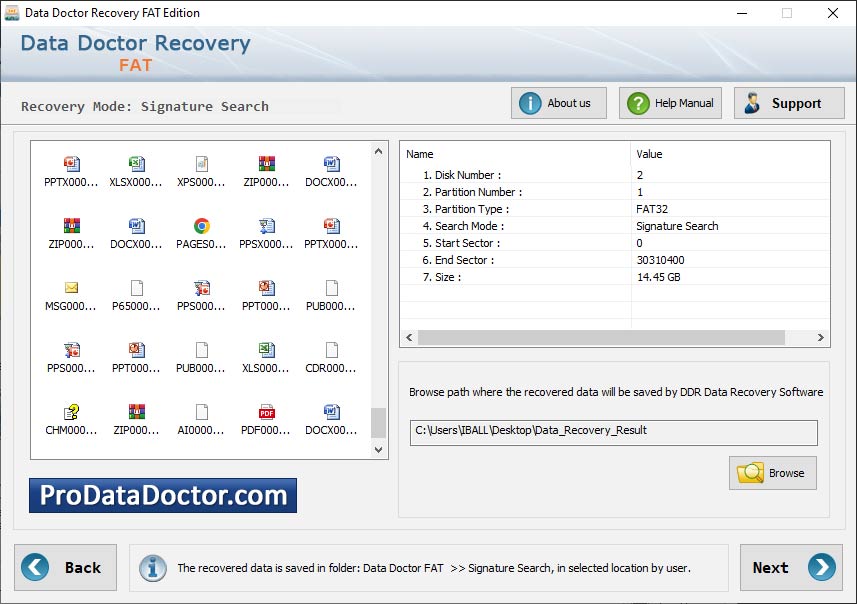 Windows FAT Data Restoration Software