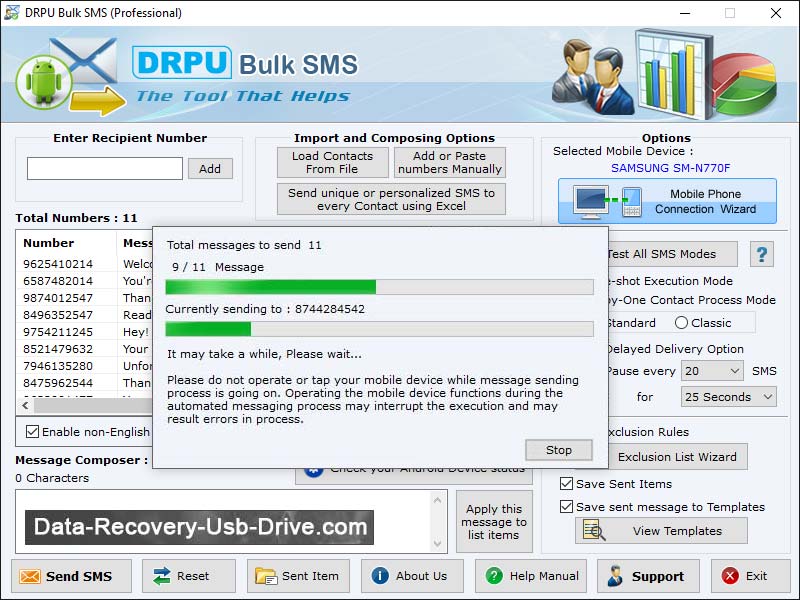 Bulk, SMS, software, sender, create, compose, send, text, group, messages, utility, provider, communication, tool, PDA, pocket, PC, mobile, smart, phone, service, unlimited, contacts, support, Motorola, Sony, Samsung, windows, operating, system