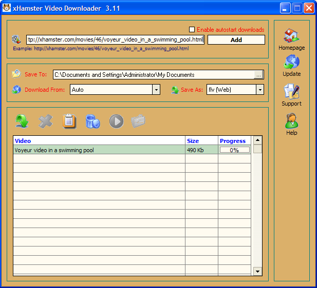 xHamster  Video Downloader