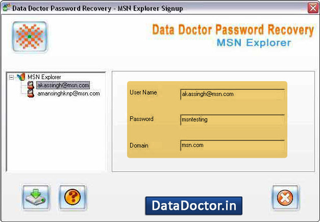 MSN Password Unmask Software
