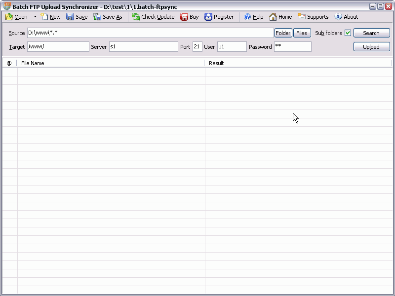 Batch FTP Upload Synchronizer