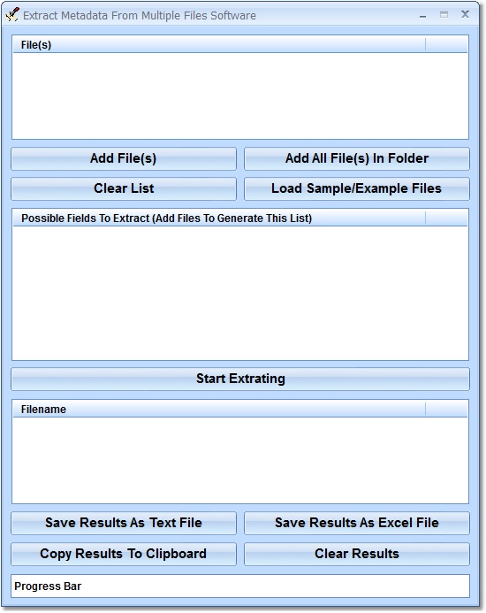 Extract Metadata From Multiple Files Software
